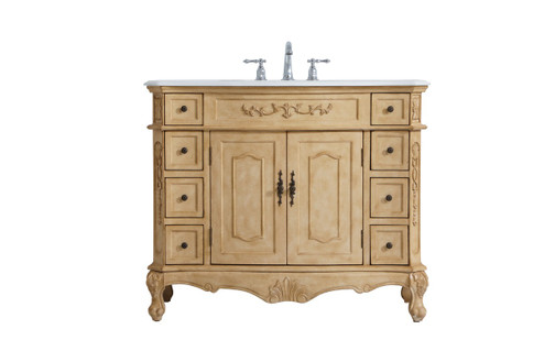 Danville Single Bathroom Vanity in Antique beige (173|VF10142AB-VW)