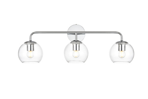 Genesis Three Light Bath Sconce in Chrome (173|LD7321W28CH)