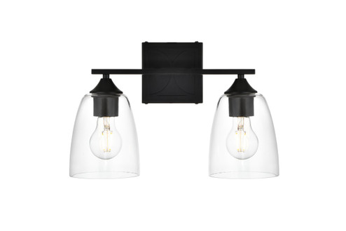 Harris Two Light Bath Sconce in Black (173|LD7309W15BLK)