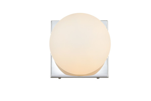 Jaylin One Light Bath Sconce in Chrome and frosted white (173|LD7303W6CH)