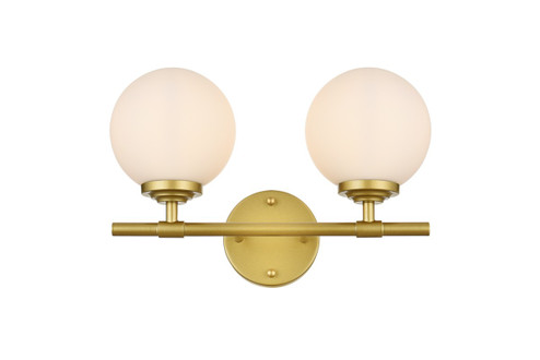 Ansley Two Light Bath Sconce in Brass (173|LD7301W15BRA)