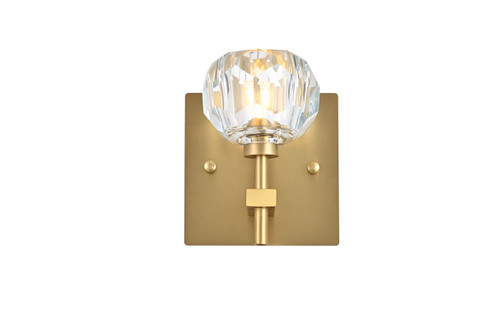 Graham One Light Wall Sconce in Gold and Clear (173|3509W6G)