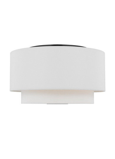 Sawyer Three Light Flush Mount in Midnight Black (454|KSF1043MBK)