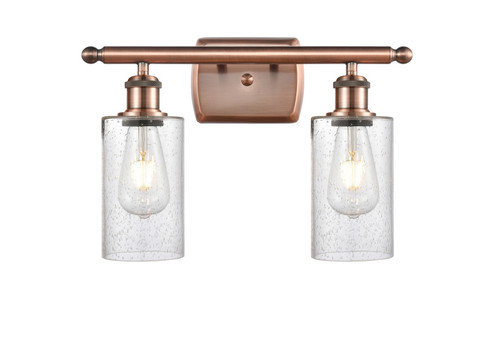Ballston Two Light Bath Vanity in Antique Copper (405|516-2W-AC-G804)