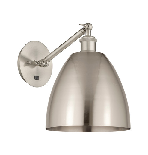 Bristol One Light Wall Sconce in Brushed Satin Nickel (405|317-1W-SN-MBD-9-SN)