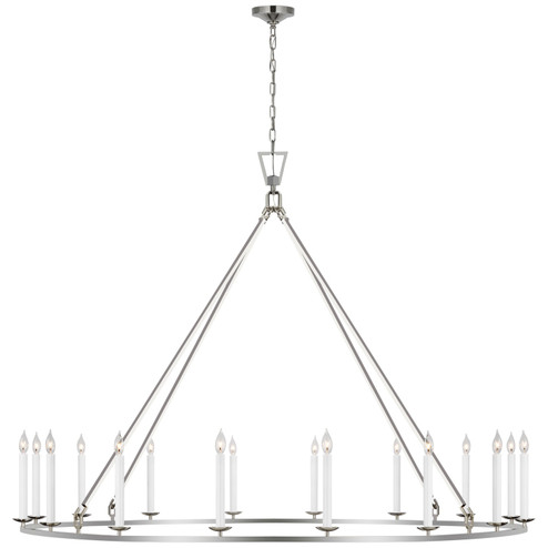 Darlana Ring LED Chandelier in Polished Nickel (268|CHC 5276PN)