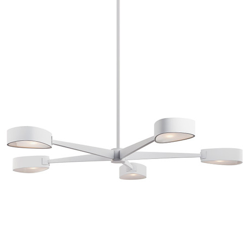 Allisio Five Light Chandelier in Textured White (67|F7345-TWH)