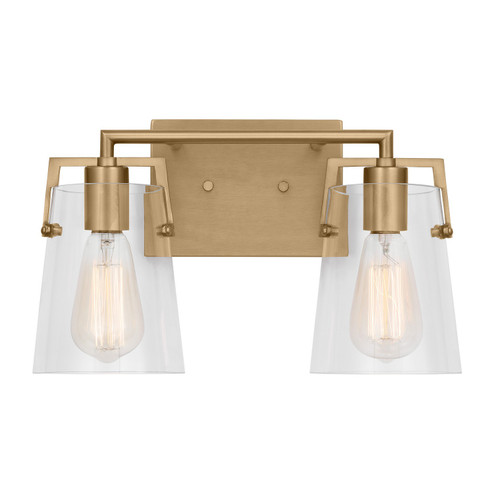 Crofton Two Light Bath in Satin Brass (454|DJV1032SB)