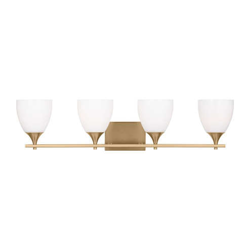 Toffino Four Light Bath in Satin Brass (454|DJV1024SB)