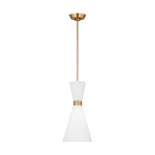 Belcarra One Light Pendant in Satin Brass (454|DJP1101SB)