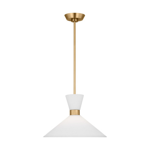 Belcarra One Light Pendant in Satin Brass (454|DJP1091SB)