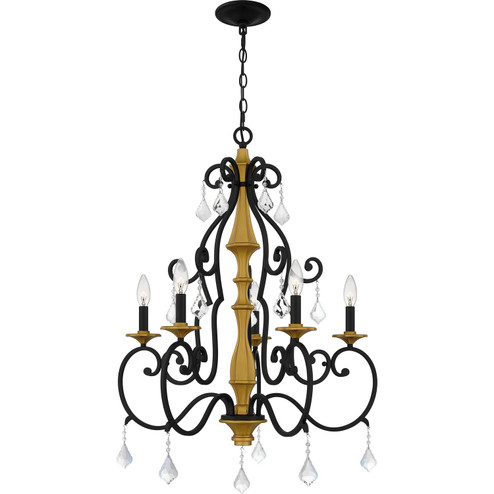 Althea Five Light Chandelier in Matte Black (10|AEA5026MBK)