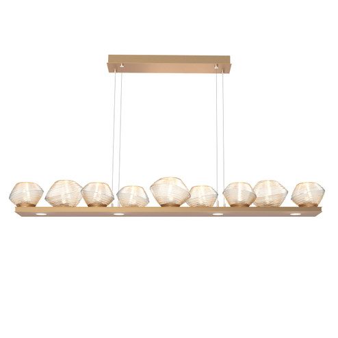 Mesa LED Linear Suspension in Novel Brass (404|PLB0089-0C-NB-A-CA1-L3)