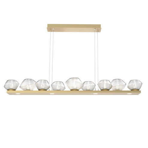 Mesa LED Linear Suspension in Gilded Brass (404|PLB0089-0C-GB-C-CA1-L1)