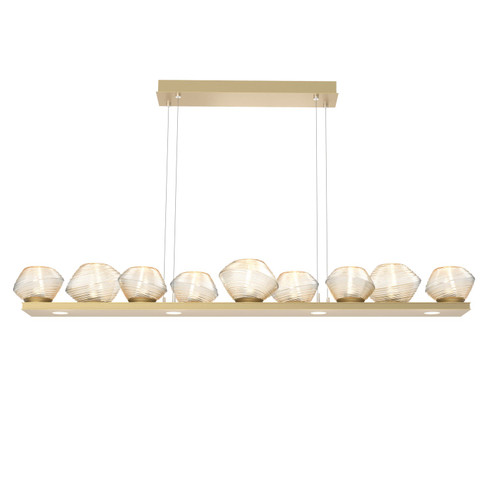 Mesa LED Linear Suspension in Gilded Brass (404|PLB0089-0C-GB-A-CA1-L1)