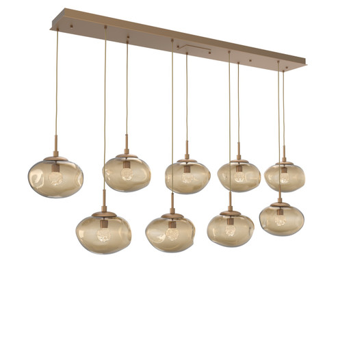 Nebula LED Pendant in Novel Brass (404|PLB0068-09-NB-FB-C01-L3)