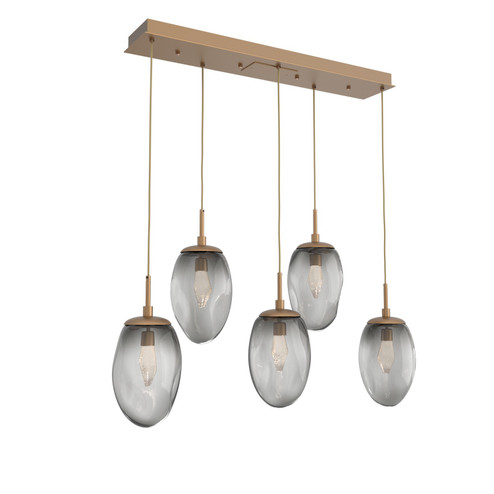 Meteo LED Pendant in Novel Brass (404|PLB0067-05-NB-GS-C01-L1)