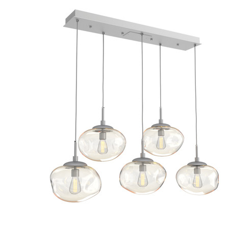 Nebula Five Light Pendant in Classic Silver (404|PLB0064-05-CS-A-C01-E2)