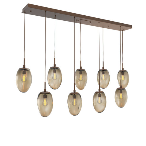 Meteo Nine Light Pendant in Burnished Bronze (404|PLB0063-09-BB-B-C01-E2) Meteo Nine Light Pendant in Burnished Bronze (404|PLB0063-09-BB-B-C01-E2)