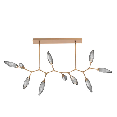 Rock Crystal LED Branch in Novel Brass (404|PLB0050-BC-NB-CS-001-L1)