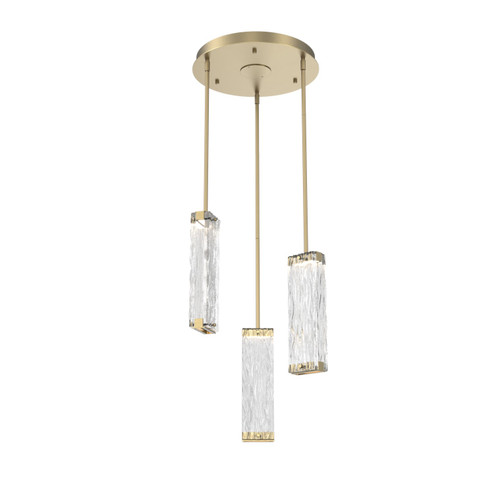 Tabulo LED Pendant in Gilded Brass (404|CHB0090-03-GB-TT-001-L1)