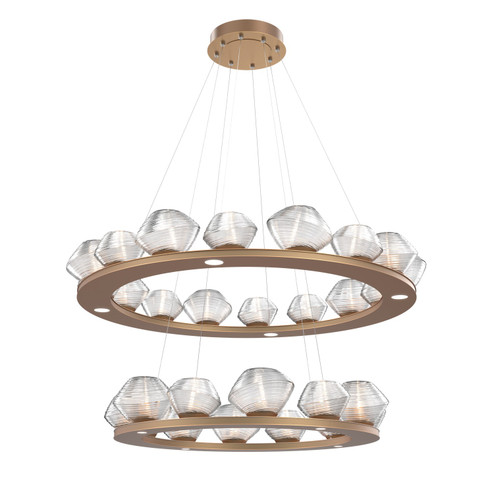 Mesa LED Chandelier in Novel Brass (404|CHB0089-2B-NB-C-CA1-L3)