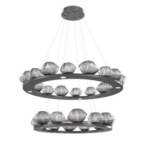 Mesa LED Chandelier in Graphite (404|CHB0089-2B-GP-S-CA1-L1)