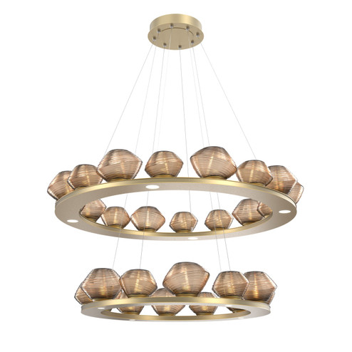 Mesa LED Chandelier in Gilded Brass (404|CHB0089-2B-GB-B-CA1-L3)