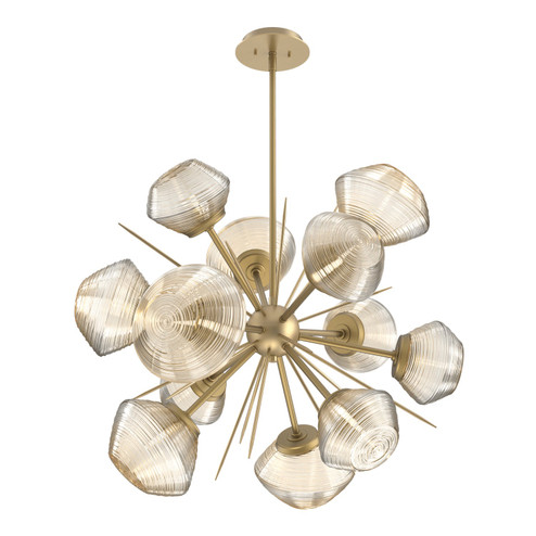 Mesa LED Starburst in Gilded Brass (404|CHB0089-0G-GB-A-001-L1)