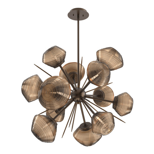 Mesa LED Starburst in Flat Bronze (404|CHB0089-0G-FB-B-001-L3)