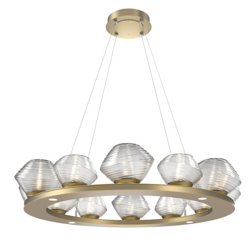 Mesa LED Chandelier in Gilded Brass (404|CHB0089-0C-GB-C-CA1-L3)