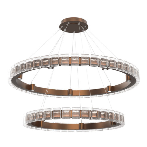 Tessera LED Chandelier in Burnished Bronze (404|CHB0087-2T-BB-TP-CA1-L3)