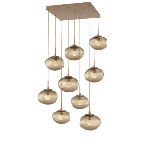 Nebula LED Pendant in Novel Brass (404|CHB0068-09-NB-ZB-C01-L3)