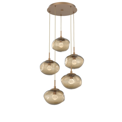 Nebula LED Pendant in Novel Brass (404|CHB0068-05-NB-ZB-C01-L3)