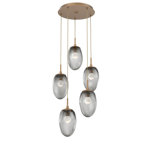 Meteo LED Pendant in Novel Brass (404|CHB0067-05-NB-ZS-C01-L1)