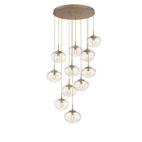 Nebula 11 Light Pendant in Novel Brass (404|CHB0064-11-NB-A-C01-E2)