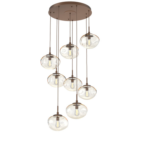 Nebula Eight Light Pendant in Burnished Bronze (404|CHB0064-08-BB-A-C01-E2)