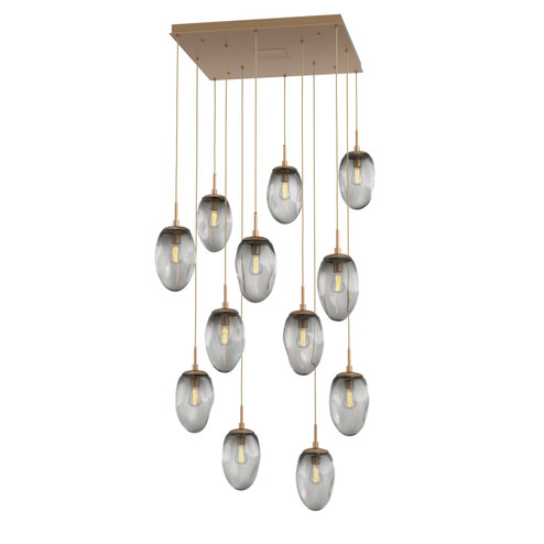 Meteo 12 Light Pendant in Novel Brass (404|CHB0063-12-NB-S-C01-E2)