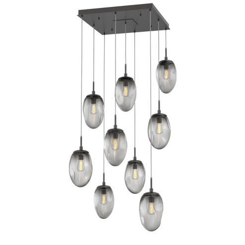 Meteo Nine Light Pendant in Graphite (404|CHB0063-09-GP-S-C01-E2)