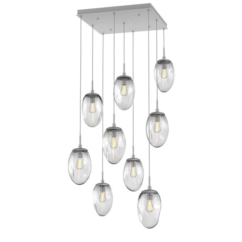 Meteo Nine Light Pendant in Classic Silver (404|CHB0063-09-CS-C-C01-E2)