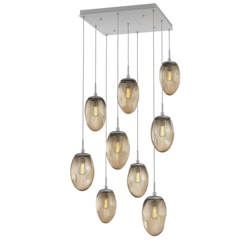 Meteo Nine Light Pendant in Classic Silver (404|CHB0063-09-CS-B-C01-E2)
