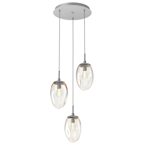 Meteo Three Light Pendant in Classic Silver (404|CHB0063-03-CS-A-C01-E2)