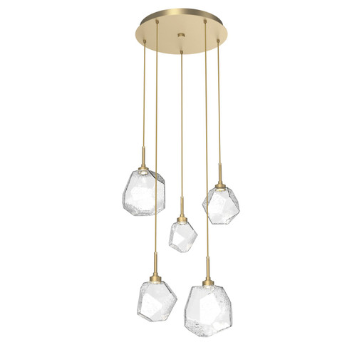 Gem LED Pendant in Gilded Brass (404|CHB0039-05-GB-C-C01-L3-RTS)