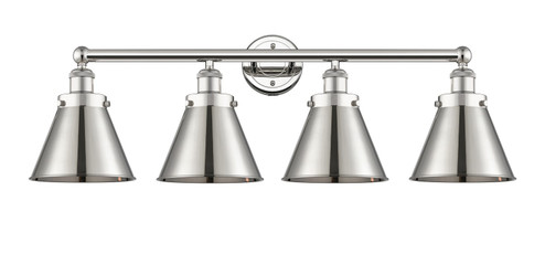 Edison Four Light Bath Vanity in Polished Nickel (405|616-4W-PN-M13-PN)