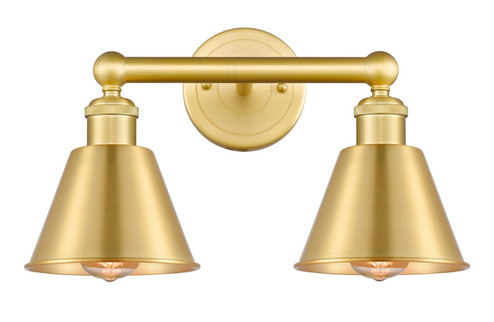 Edison Two Light Bath Vanity in Satin Gold (405|616-2W-SG-M8-SG)