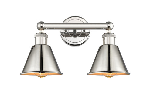 Edison Two Light Bath Vanity in Polished Nickel (405|616-2W-PN-M8-PN)