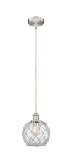 Edison One Light Mini Pendant in Brushed Satin Nickel (405|616-1S-SN-G122-8RW)