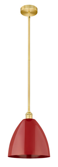 Edison One Light Mini Pendant in Satin Gold (405|616-1S-SG-MBD-12-RD)