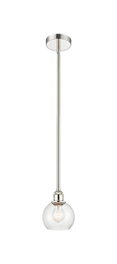Edison One Light Mini Pendant in Polished Nickel (405|616-1S-PN-G124-6)