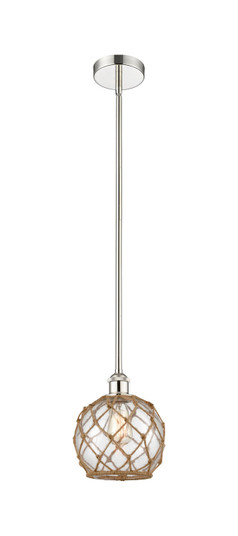 Edison One Light Mini Pendant in Polished Nickel (405|616-1S-PN-G122-8RB)